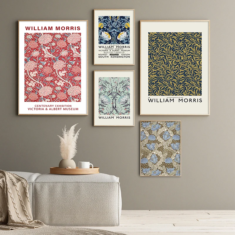 Vintage William Morris Poster Canvas Print The Victoria and Albert Museum Exhibition Picture Flower Art Painting for Home Decor
Vintage William Morris Poster Canvas Print The Victoria and Albert Museum Exhibition Picture Flower Art Painting for Home Decor