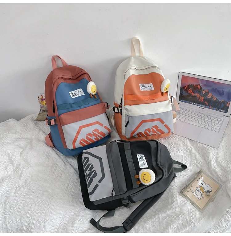 5353 College students simple tide brand Japanese schoolbag female junior high school students niche design backpack
5353 College students simple tide brand Japanese schoolbag female junior high school students niche design backpack