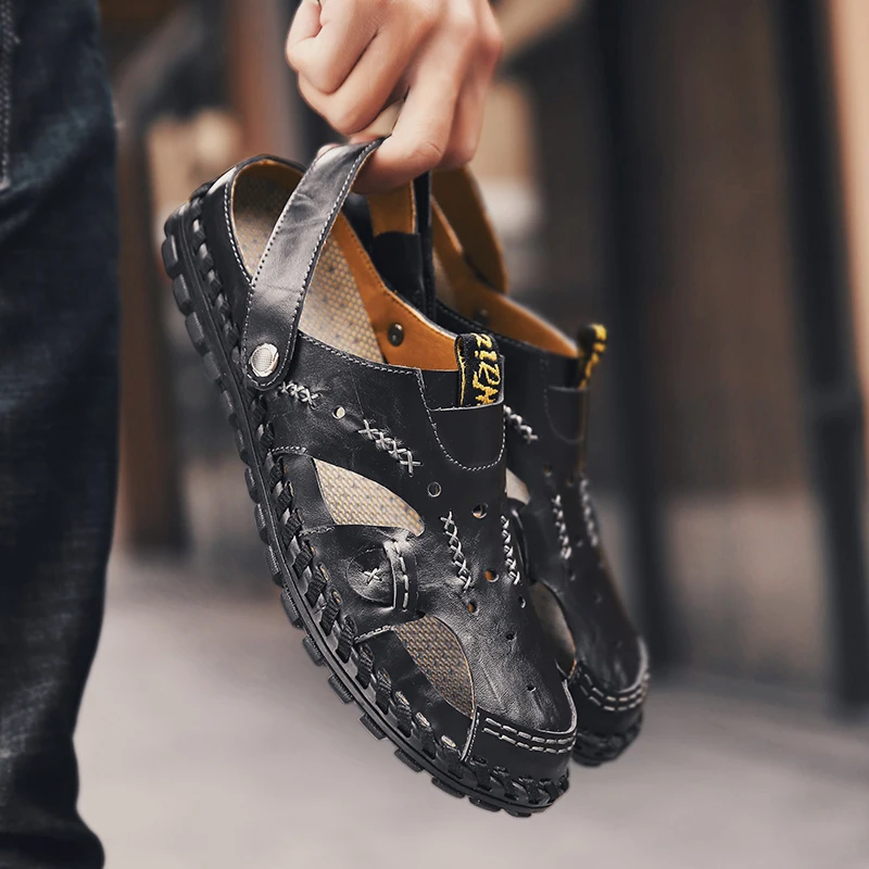 Leather Sandals For Men Samool Shoes Summer Mens Sandals Beach Leather Luxury Men Outdoor Genuine Sandalias De Cuero Para Hombre
Leather Sandals For Men Samool Shoes Summer Mens Sandals Beach Leather Luxury Men Outdoor Genuine Sandalias De Cuero Para Hombre