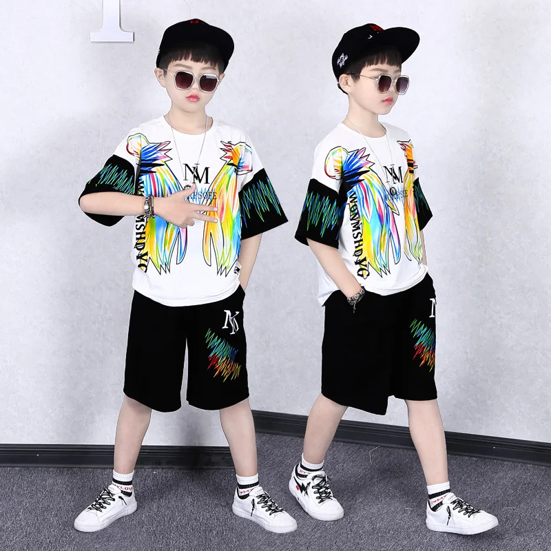 4-14 Years 2021 Summer Boy Clothing Set New Fashion Casual Active T-shirt+ Pant Kid Children Boy Teenager Clothing 
4-14 Years 2021 Summer Boy Clothing Set New Fashion Casual Active T-shirt+ Pant Kid Children Boy Teenager Clothing