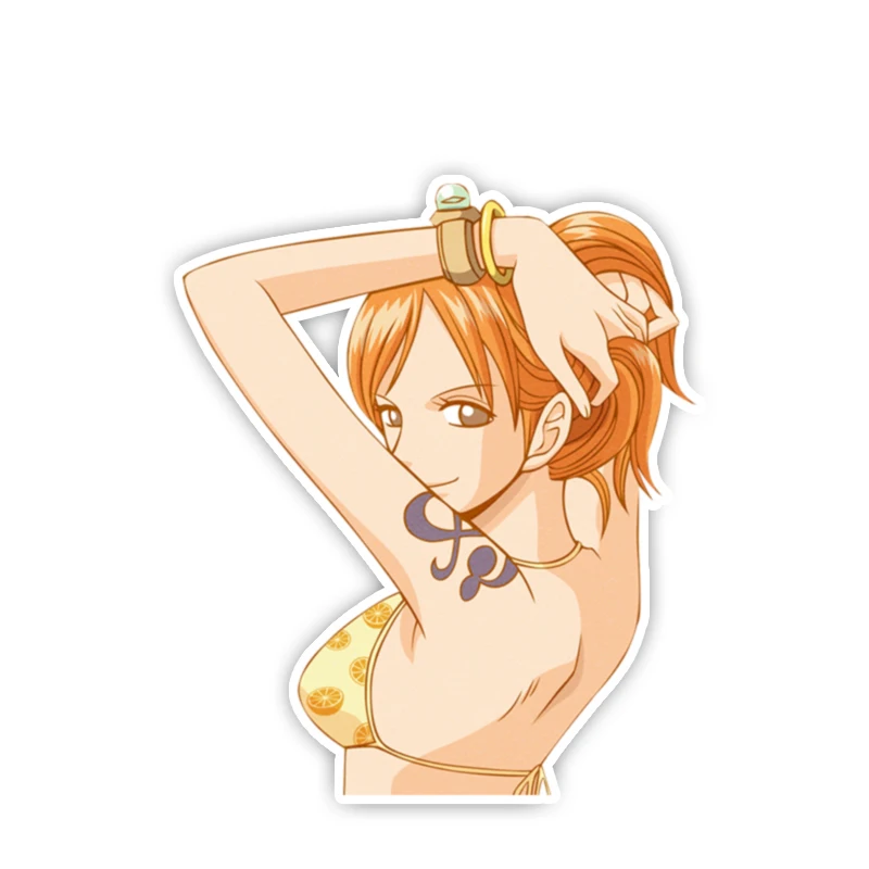 13cm Funny Waterproof Kawii Sexy Girl Nami Car Stickers Laptop Car Decals for One Piece Anime Vinyl Car Wrap 
13cm Funny Waterproof Kawii Sexy Girl Nami Car Stickers Laptop Car Decals for One Piece Anime Vinyl Car Wrap