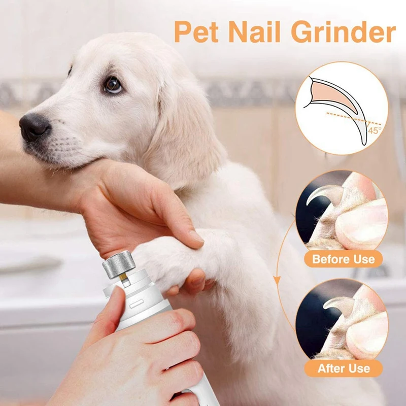 Dog Nail Grinder Nail Files Grinder Dog Nail Trimmer and Gromming Tools Powerful 2 Speed Rechargeable Electric Pet Claw
Dog Nail Grinder Nail Files Grinder Dog Nail Trimmer and Gromming Tools Powerful 2 Speed Rechargeable Electric Pet Claw