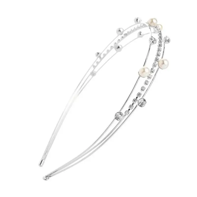 Fashion Metal Pearls Crystal Hairband Three Layers Hoop Girls Shiny For Women Hairwear Elegant Accessories Hair Sweet
Fashion Metal Pearls Crystal Hairband Three Layers Hoop Girls Shiny For Women Hairwear Elegant Accessories Hair Sweet