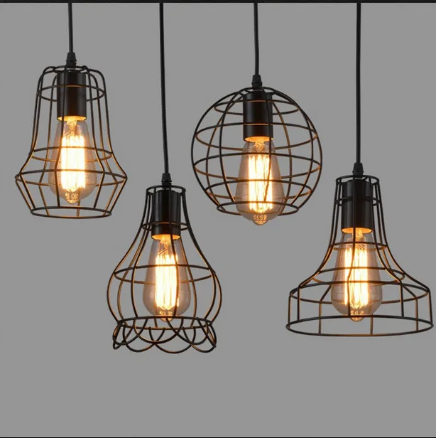 Vintage Cage Pendant Light Fixture Retro American Style For Bar Restaurant Kitchen Hanging Lamp Industrial Simple Wrought Iron
Vintage Cage Pendant Light Fixture Retro American Style For Bar Restaurant Kitchen Hanging Lamp Industrial Simple Wrought Iron
