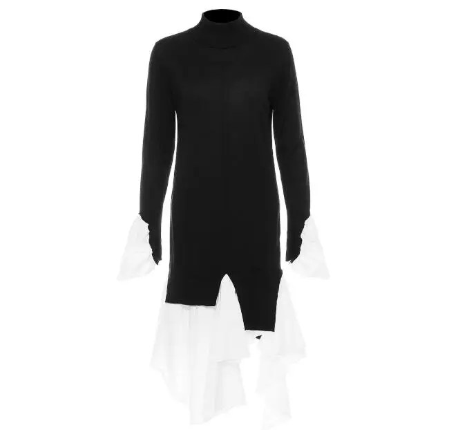 Cultiseed Women Irregular Stitching Knitted Sweaters Dress Female New Autumn Long Sleeve Ruffles Dress Ladies Slim Party Dress
Cultiseed Women Irregular Stitching Knitted Sweaters Dress Female New Autumn Long Sleeve Ruffles Dress Ladies Slim Party Dress