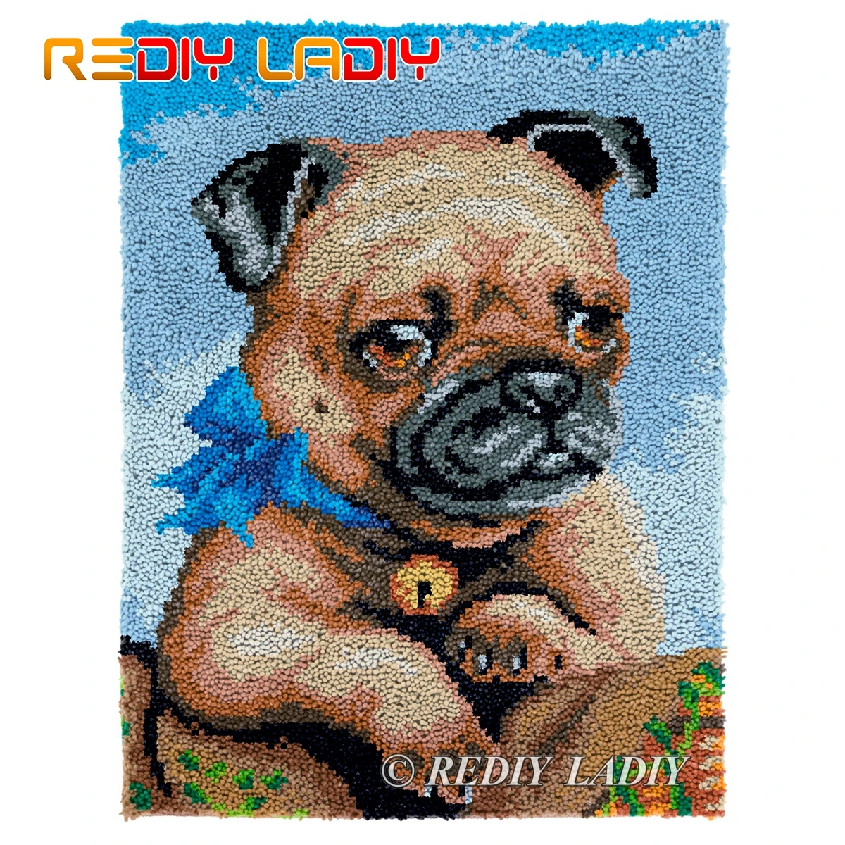 Latch Hook Rug Bulldog with Tie Plush Tapestry Kits DIY Carpet Rug Chunky Yarn Cushion Arts & Crafts Crochet Floor Mat 61*81cm
Latch Hook Rug Bulldog with Tie Plush Tapestry Kits DIY Carpet Rug Chunky Yarn Cushion Arts & Crafts Crochet Floor Mat 61*81cm