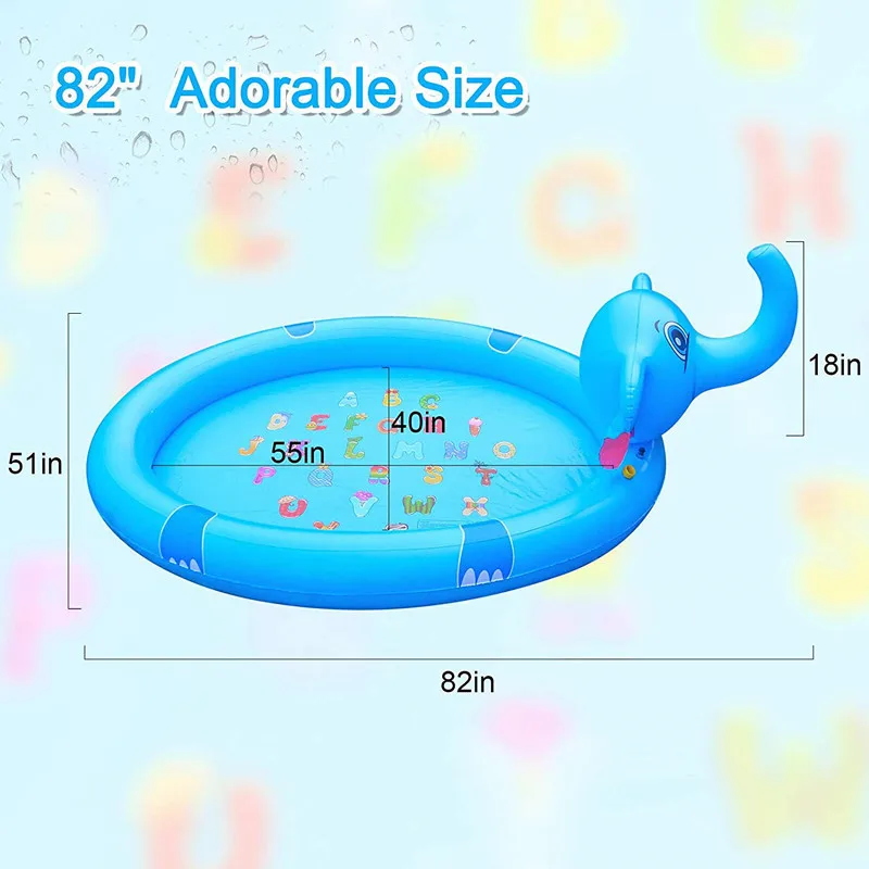 100/170/200cm Kids Inflatable Water Spray Pad Children's Pvc Water Cushion Summer Beach Outdoor Water Game Toy Baby Play Mat
100/170/200cm Kids Inflatable Water Spray Pad Children's Pvc Water Cushion Summer Beach Outdoor Water Game Toy Baby Play Mat