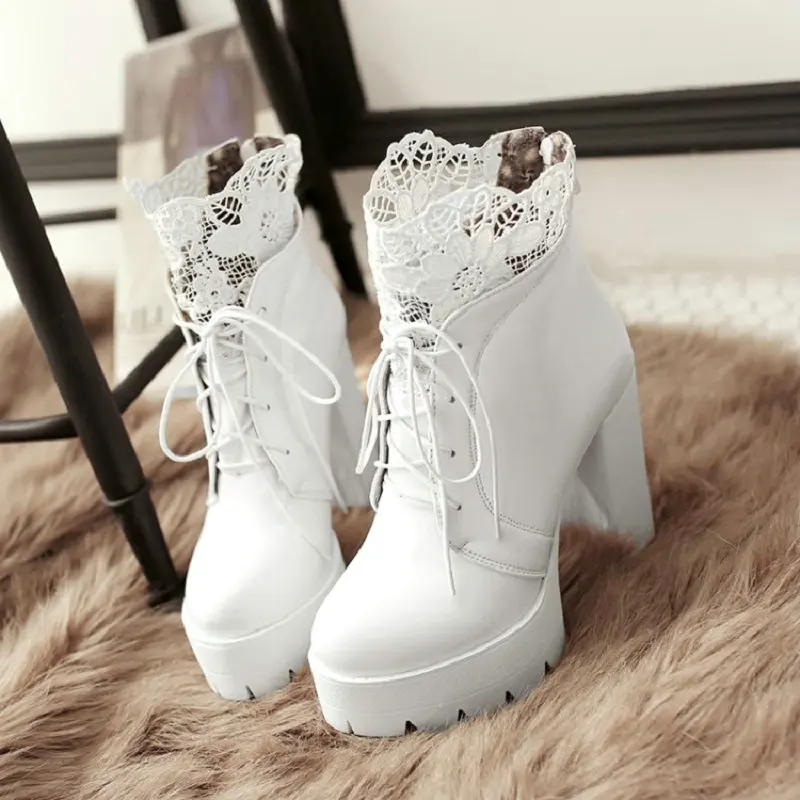 ZawsThia 2021 Winter New Plain White Flower Lace Ankle Womens Shoes Sexy Block High Heels Platform Woman Martin Boots Size 43
ZawsThia 2021 Winter New Plain White Flower Lace Ankle Womens Shoes Sexy Block High Heels Platform Woman Martin Boots Size 43