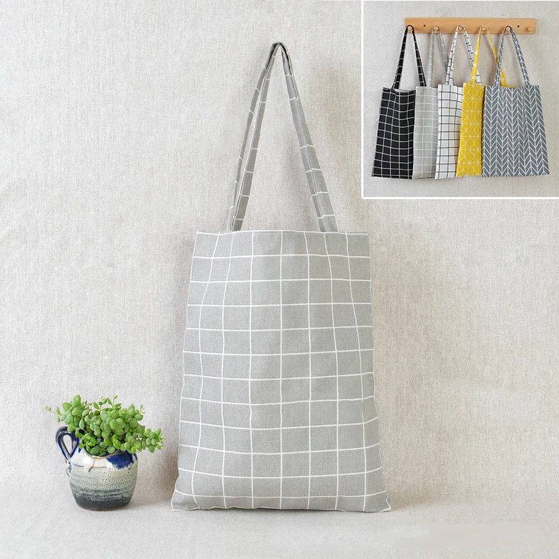 2021 Arrival Durable Women Student Cotton Linen Single Shoulder Bag Shopping Tote Check Plaid Female Flax Canvas Shopping Bags
2021 Arrival Durable Women Student Cotton Linen Single Shoulder Bag Shopping Tote Check Plaid Female Flax Canvas Shopping Bags