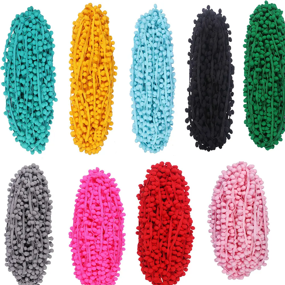 18-20Yards Pom Pom Trim Lace Pom Poms Ball Fringe Trim Ribbon Embroidered Lace Kintted Fabric DIY Craft Sewing Cloth Accessories
18-20Yards Pom Pom Trim Lace Pom Poms Ball Fringe Trim Ribbon Embroidered Lace Kintted Fabric DIY Craft Sewing Cloth Accessories