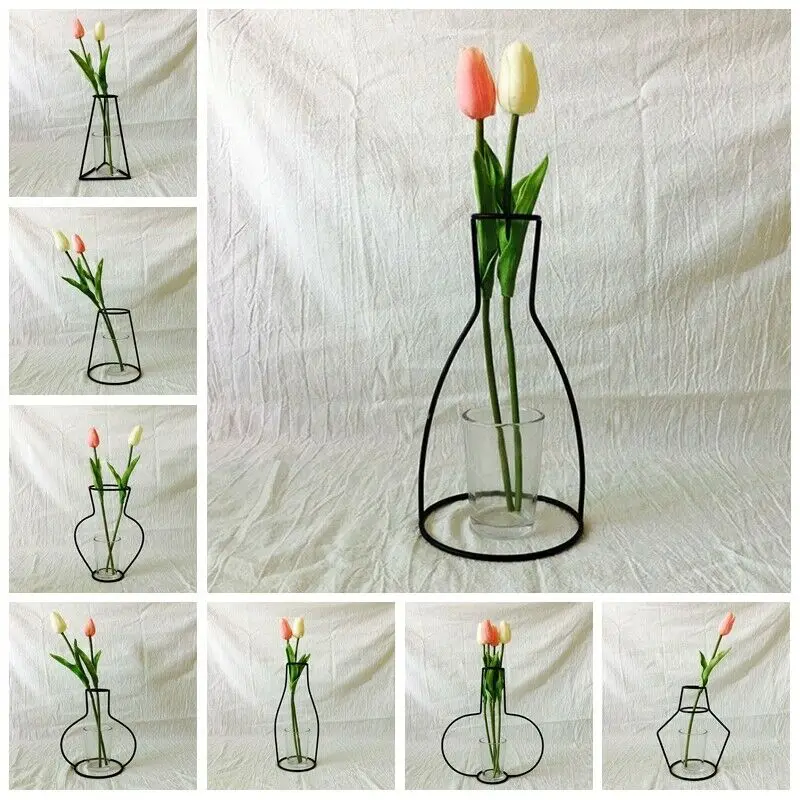 Creative DIY Party Home Decoration Vase Black Plant Rack Stand Holder Iron Wire Flower Vases cup Not Included
Creative DIY Party Home Decoration Vase Black Plant Rack Stand Holder Iron Wire Flower Vases cup Not Included