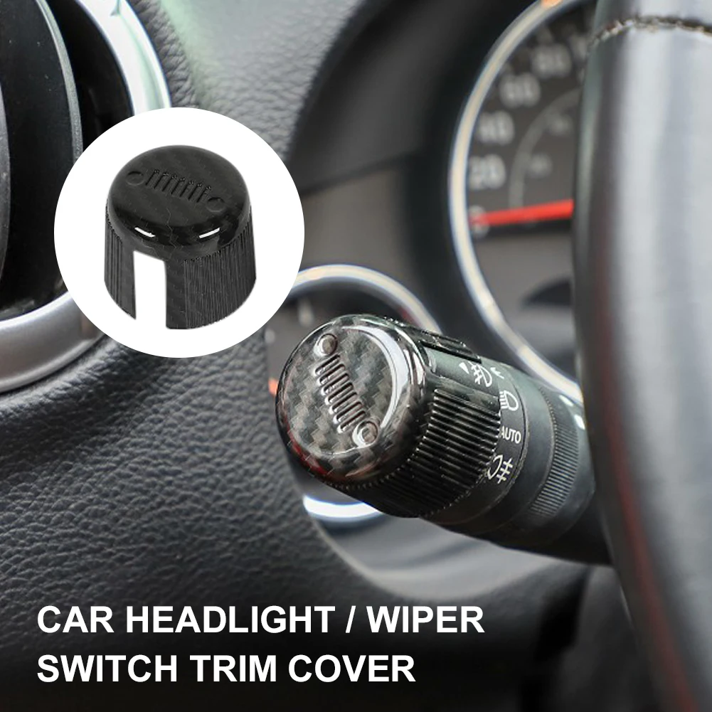 Headlight/Wiper Switch Decoration Cover Self Adhesive Carbon Fiber Trim for Jeep Wrangler JK 2007-2017 Car Interior Accessories
Headlight/Wiper Switch Decoration Cover Self Adhesive Carbon Fiber Trim for Jeep Wrangler JK 2007-2017 Car Interior Accessories