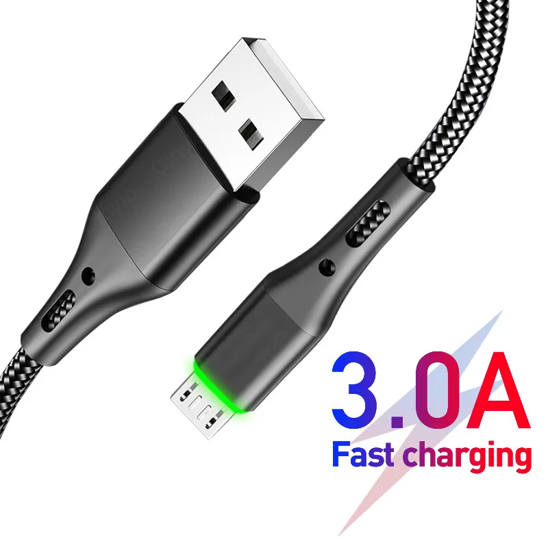 1M 2M 3M Micro USB Cable Fast Charging Data Cord Charger Adapter For Samsung S9 Xiaomi Huawei Android Phone Microusb Cable Wire
1M 2M 3M Micro USB Cable Fast Charging Data Cord Charger Adapter For Samsung S9 Xiaomi Huawei Android Phone Microusb Cable Wire