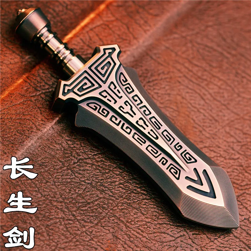 Лао Ронг Чаншэн меч из титанового сплава EDC Мини металлическая портативная модель меч игрушка подарок бойфренду
Лао Ронг Чаншэн меч из титанового сплава EDC Мини металлическая портативная модель меч игрушка подарок бойфренду