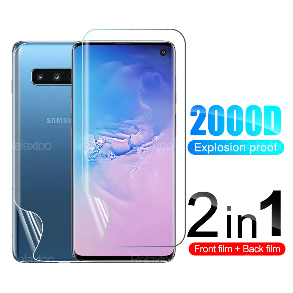 2IN1 Full Coverage Hydrogel Front Back Film For Samsung Galaxy S10 S10E S9 S8 Lite Plus Screen Protector Safety Protective Film
2IN1 Full Coverage Hydrogel Front Back Film For Samsung Galaxy S10 S10E S9 S8 Lite Plus Screen Protector Safety Protective Film