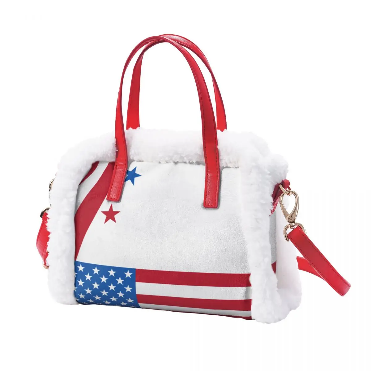 Portable Christmas Decorations Plush Handbag Fluffy Handbag Shoulder Bags
Portable Christmas Decorations Plush Handbag Fluffy Handbag Shoulder Bags