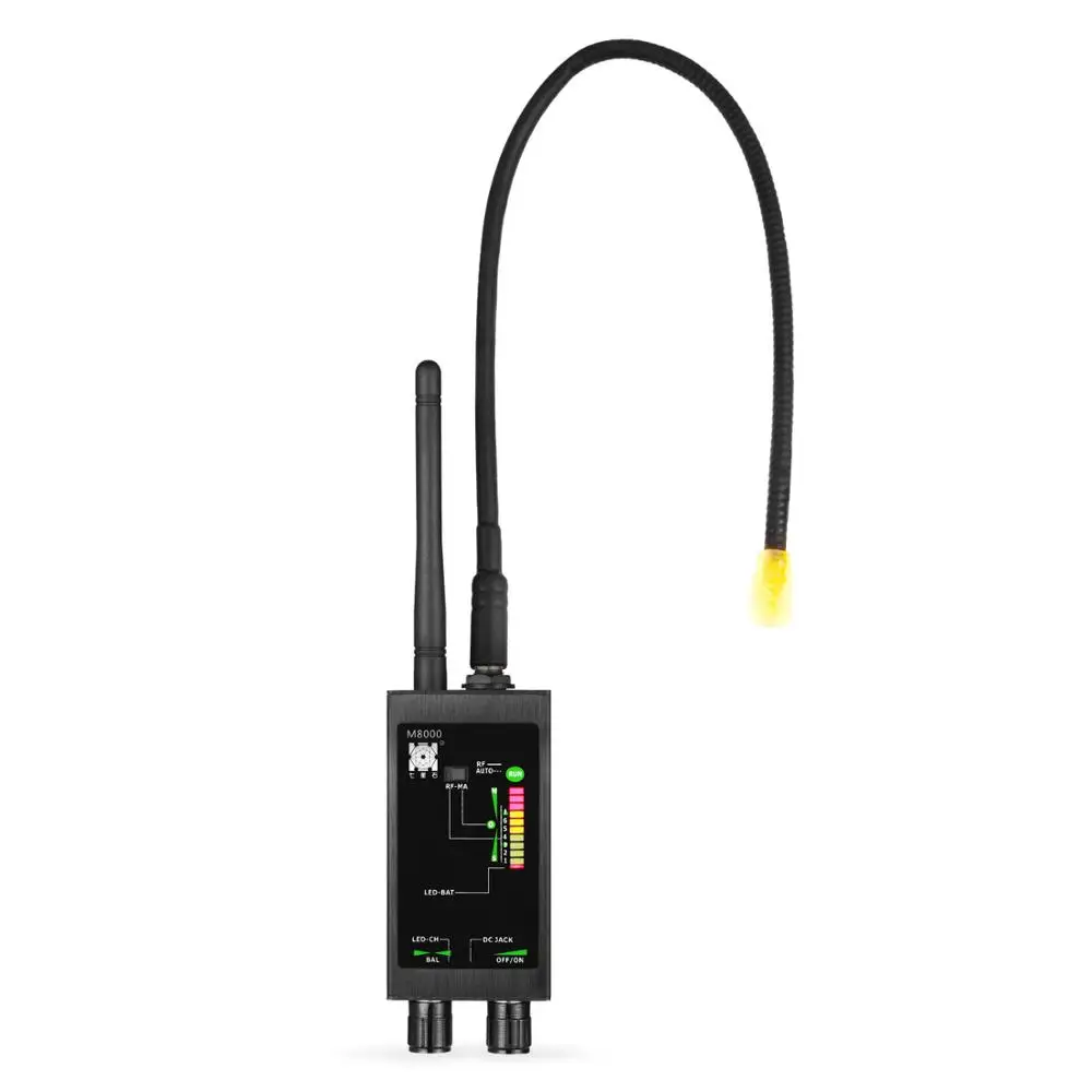 1MHz-12GHz Wireless Cellphone 4G/3G/2G Signal Detectors RF Bug Detector+Auto Search Alert+GPS Tracker Finder with Magnet Light
1MHz-12GHz Wireless Cellphone 4G/3G/2G Signal Detectors RF Bug Detector+Auto Search Alert+GPS Tracker Finder with Magnet Light