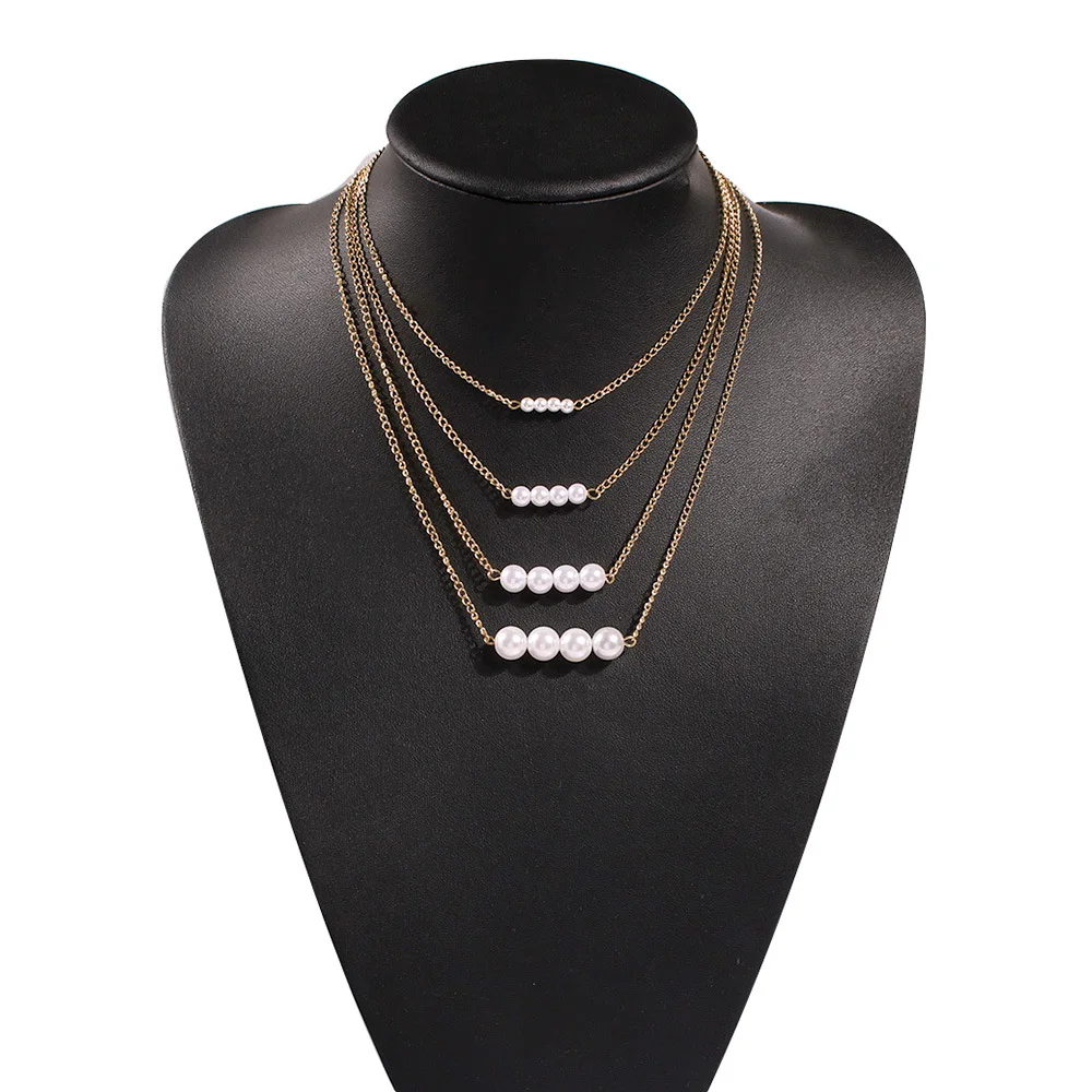 White Pearl Necklace for Women Beads Handmade Fashion boho Jewelry Golden Metal Chain Classic Temperament Wedding Necklace Gifts
White Pearl Necklace for Women Beads Handmade Fashion boho Jewelry Golden Metal Chain Classic Temperament Wedding Necklace Gifts