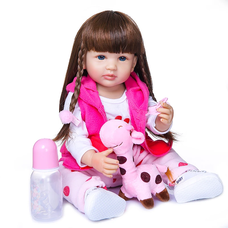 Силиконовая кукла реборн NPK Реалистичная мягкая игрушка для ванны 55 см|Куклы| |