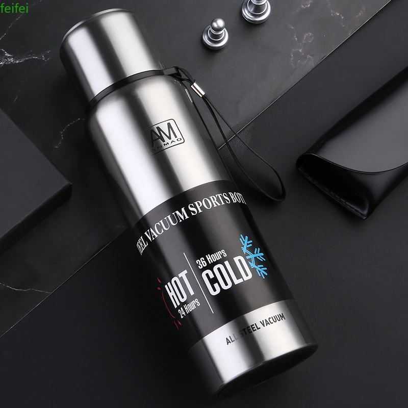 Logo Custom Portable Water Bottle Thermos 1000ml 1500ml 750ml 500ml Double Wall Insulated Vacuum CupTravel Hiking Drink Bottle
Logo Custom Portable Water Bottle Thermos 1000ml 1500ml 750ml 500ml Double Wall Insulated Vacuum CupTravel Hiking Drink Bottle