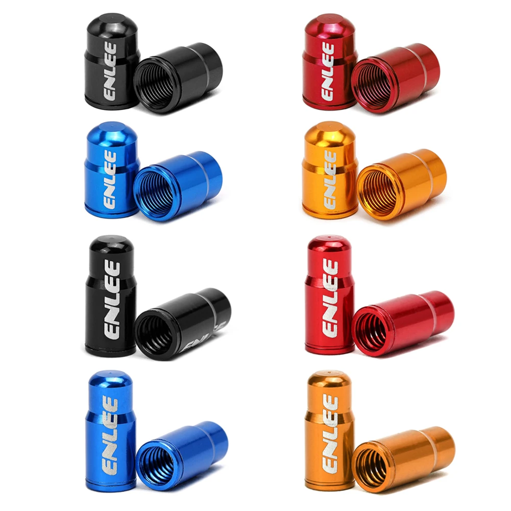 ENLEE 2pcs Aluminum Alloy Bike Valve Caps Durable Anti-Rust Bicycle Tire Wheel Valve Cover Cap Cycling Accessories
ENLEE 2pcs Aluminum Alloy Bike Valve Caps Durable Anti-Rust Bicycle Tire Wheel Valve Cover Cap Cycling Accessories