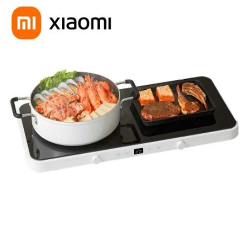Xiaomi mijia double induction cooker 220v/2200w home cooking touchpad induction plate induction work with my house app
Xiaomi mijia double induction cooker 220v/2200w home cooking touchpad induction plate induction work with my house app