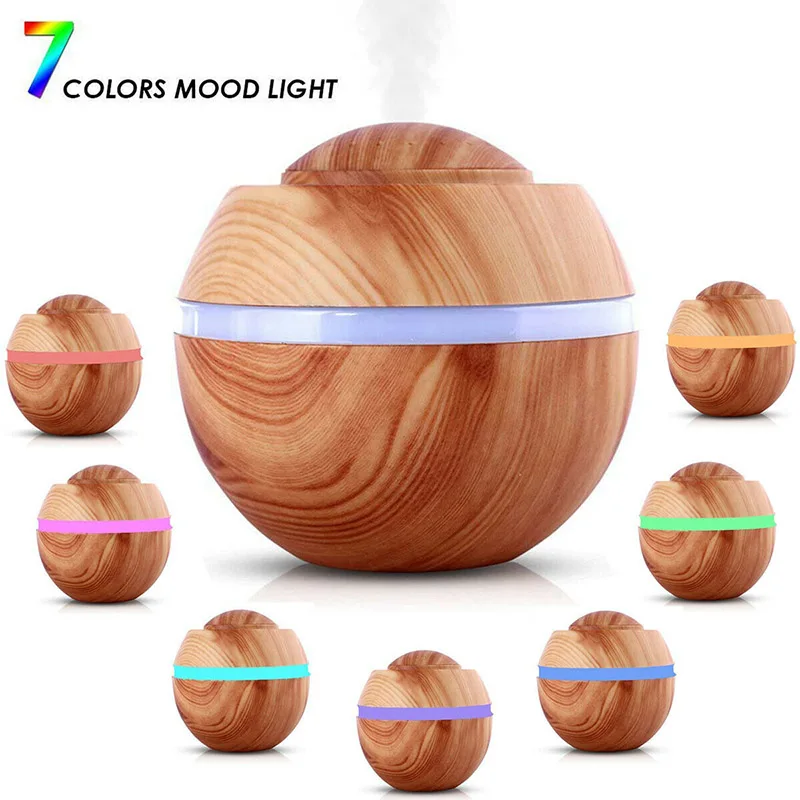 500ml USB Electric Aroma Air Diffuser Wood Colorful Light Air Humidifier Essential Oil Aromatherapy Cool Mist Maker For Home
500ml USB Electric Aroma Air Diffuser Wood Colorful Light Air Humidifier Essential Oil Aromatherapy Cool Mist Maker For Home