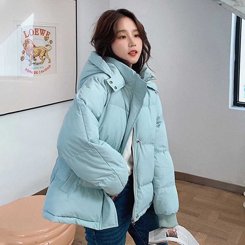 Winter Women Down Jacket Oversize Loose Hooded Female Puffer Jackets Short Padded Solid Womens Down Coa
Winter Women Down Jacket Oversize Loose Hooded Female Puffer Jackets Short Padded Solid Womens Down Coa