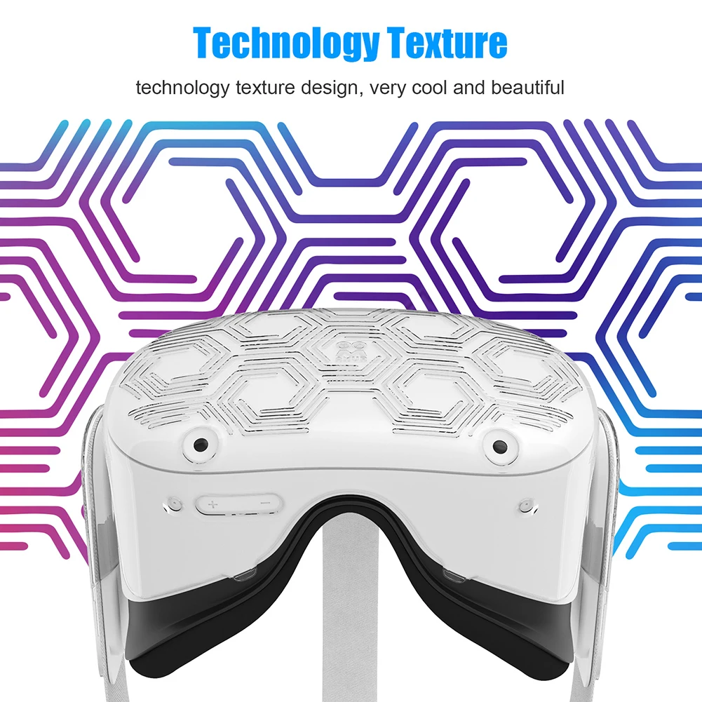 VR Headset Protective Shell Plastic Durable Gaming Accessories Technology Texture Lightweight Anti-scratch For Oculus Quest 2
VR Headset Protective Shell Plastic Durable Gaming Accessories Technology Texture Lightweight Anti-scratch For Oculus Quest 2