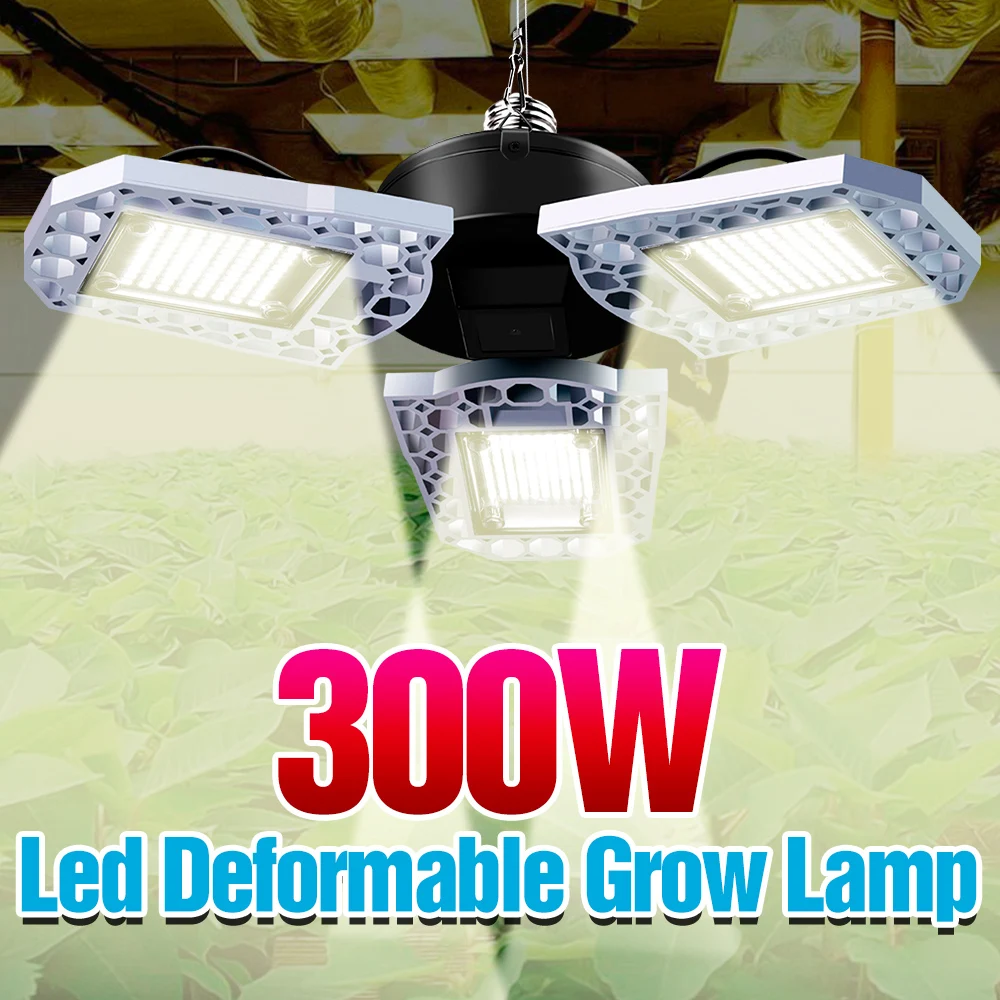 

LED Plant Light Full Spectrum Grow Lamp E27 Hydroponic Bulb 220V Phyto Lamp Greenhouse Seeds Growing Lighting 100W 200W 300W