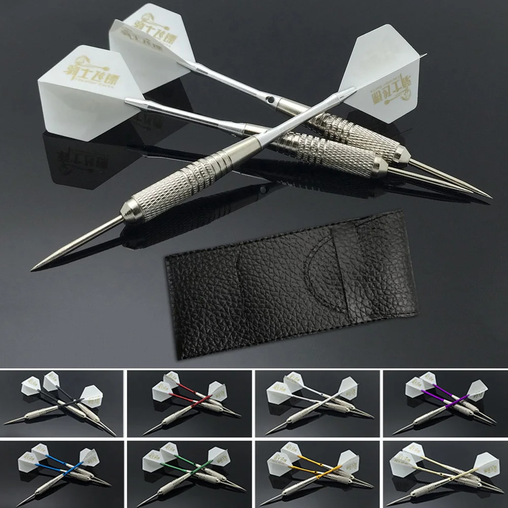 3pcs/set Tungsten Darts Set Steel Tip+Shaft+Flight+leather Case 160mm/6.2in 22g Standard Size Home Indoor Game
3pcs/set Tungsten Darts Set Steel Tip+Shaft+Flight+leather Case 160mm/6.2in 22g Standard Size Home Indoor Game
