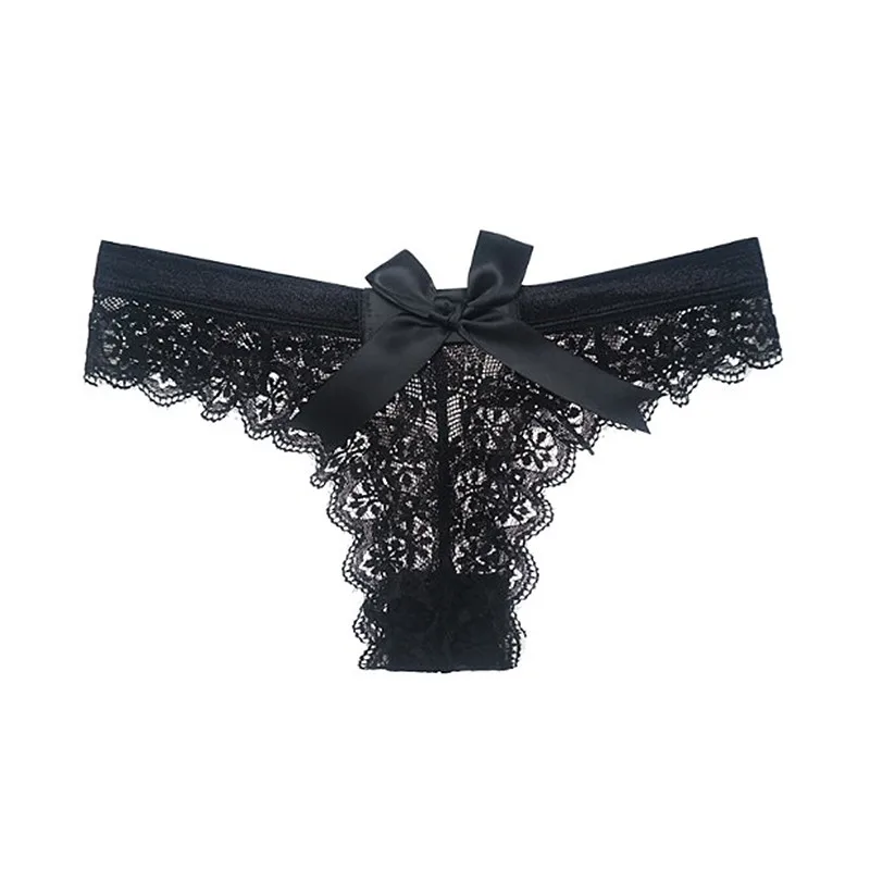 Sexy Lace Briefs Lingerie Women Thong Underwear See-through Lace Panties G-string Thongs Female Bow Low Waist T-back
Sexy Lace Briefs Lingerie Women Thong Underwear See-through Lace Panties G-string Thongs Female Bow Low Waist T-back