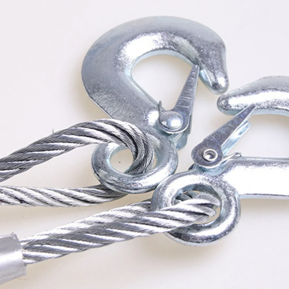 1PC Car Hauling Cable Sturdy Car Trailer Rope 5 Tons Car Special Winch Rope with Hooks Thicken Car Trailer Rope Silver
1PC Car Hauling Cable Sturdy Car Trailer Rope 5 Tons Car Special Winch Rope with Hooks Thicken Car Trailer Rope Silver
