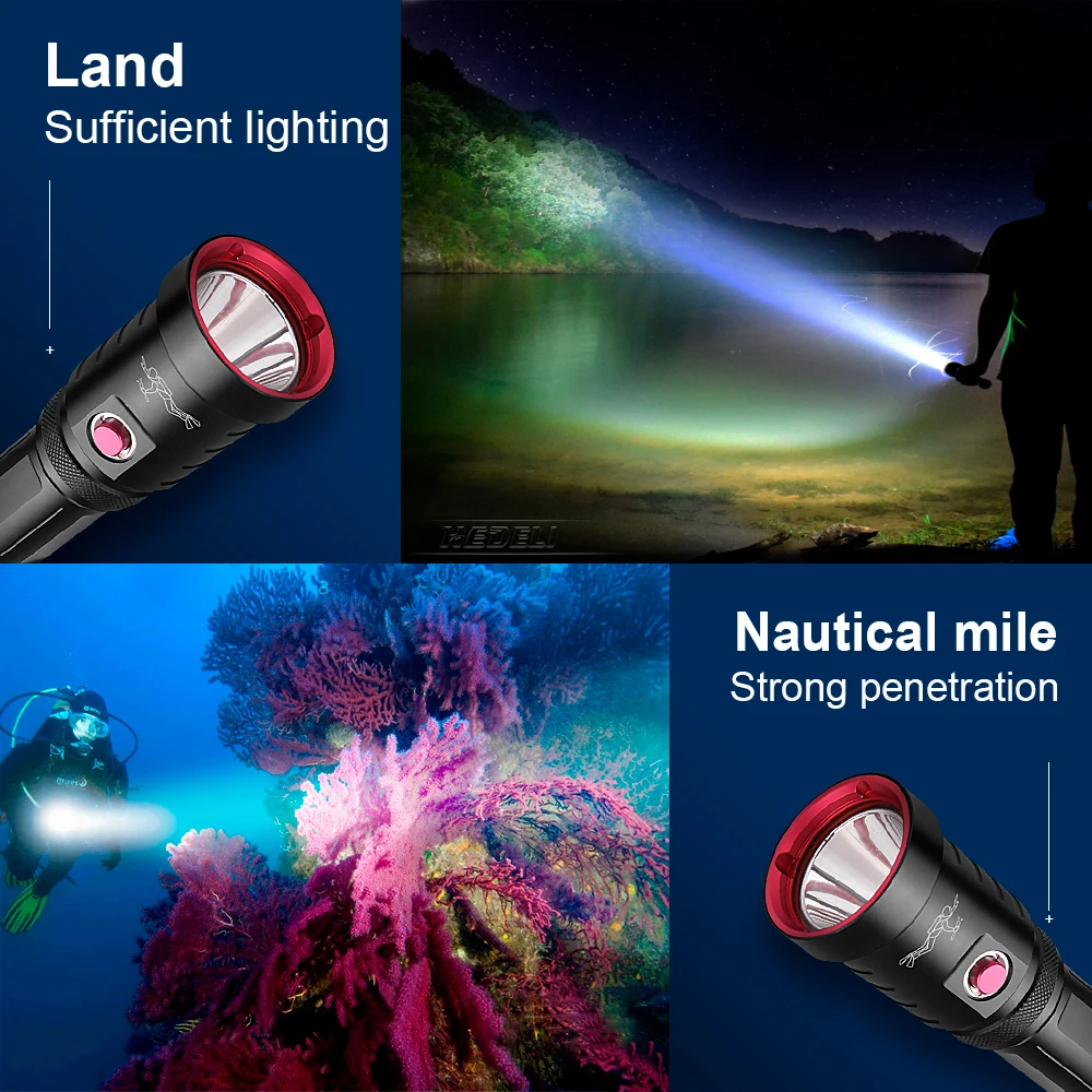 XHP90.2 Diving Flashlight Powerful Led Torch Light Rechargeable XHP90 Underwater Lamp IPX8 Highest waterproof Scuba Dive Lantern
XHP90.2 Diving Flashlight Powerful Led Torch Light Rechargeable XHP90 Underwater Lamp IPX8 Highest waterproof Scuba Dive Lantern