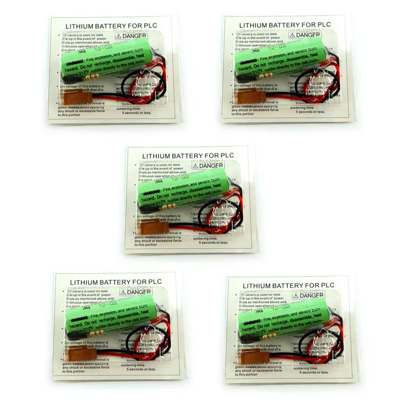 5PCS/Lot Original A02B-0200-K102 A02B-0200 Li-ion Battery Pack CR17450SE-R CR17450 3V PLC Battery for SONYO CR17450SE Batteries
5PCS/Lot Original A02B-0200-K102 A02B-0200 Li-ion Battery Pack CR17450SE-R CR17450 3V PLC Battery for SONYO CR17450SE Batteries