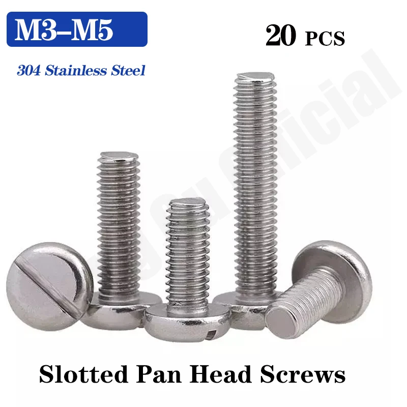 20pcs 304 stainless steel slotted cylindrical head screw slotted bolt slotted round head screw Slotted pan head screws GB67
20pcs 304 stainless steel slotted cylindrical head screw slotted bolt slotted round head screw Slotted pan head screws GB67