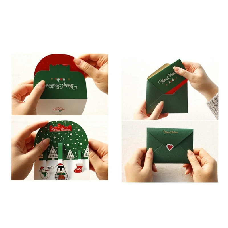 1 Set Christmas 3D Stereo Greeting Card AR Virtual Imaging Technology Creative W8ED
1 Set Christmas 3D Stereo Greeting Card AR Virtual Imaging Technology Creative W8ED