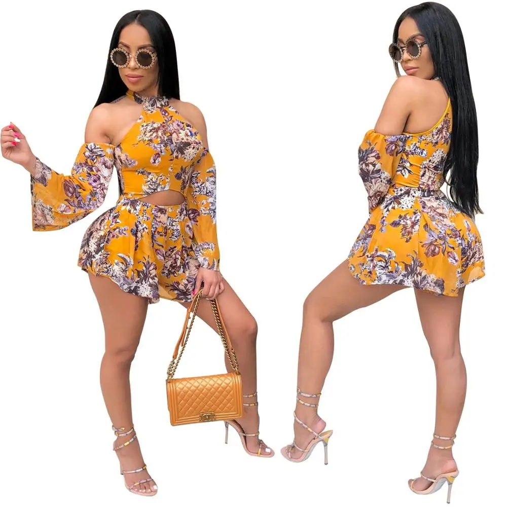 Hot Design Floral Print Hollow Out Short Jumpsuit 2020 Spring High Street Women O Neck Long Sleeve Playsuit Femme Catsuit
Hot Design Floral Print Hollow Out Short Jumpsuit 2020 Spring High Street Women O Neck Long Sleeve Playsuit Femme Catsuit