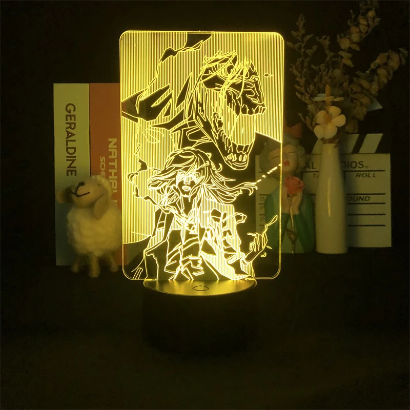 Attack on Titan 4 Eren Yeager Japanese Anime Manga 3D Night Light Alarm Clock Base Directly Supply Color with Remote Hot Selling
Attack on Titan 4 Eren Yeager Japanese Anime Manga 3D Night Light Alarm Clock Base Directly Supply Color with Remote Hot Selling