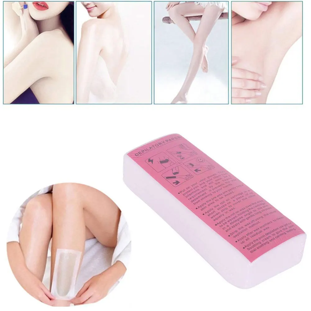 100PCS Hair Removal Strips Wax Paper Disposable Depilatory Tool Nonwoven Epilator For Facial Body Hair Removal Strip Paper Roll
100PCS Hair Removal Strips Wax Paper Disposable Depilatory Tool Nonwoven Epilator For Facial Body Hair Removal Strip Paper Roll
