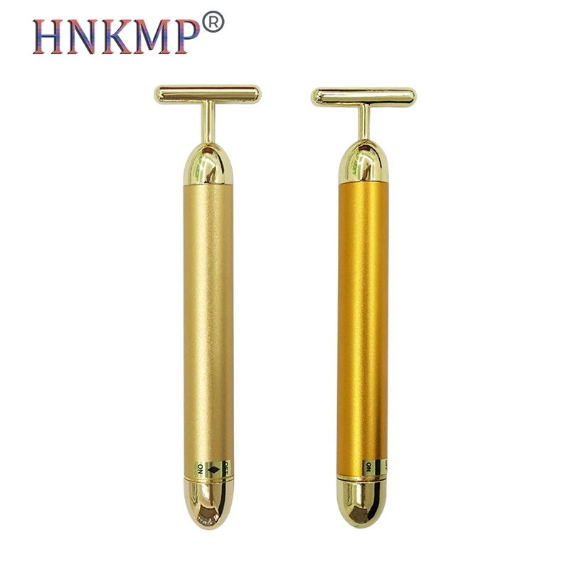 HNKMP 24K Gold Bar T Type Electric Golden Beauty Stick V Face Artifact Facial Massage Stick Vibration Meter Beautiful skin an
HNKMP 24K Gold Bar T Type Electric Golden Beauty Stick V Face Artifact Facial Massage Stick Vibration Meter Beautiful skin an