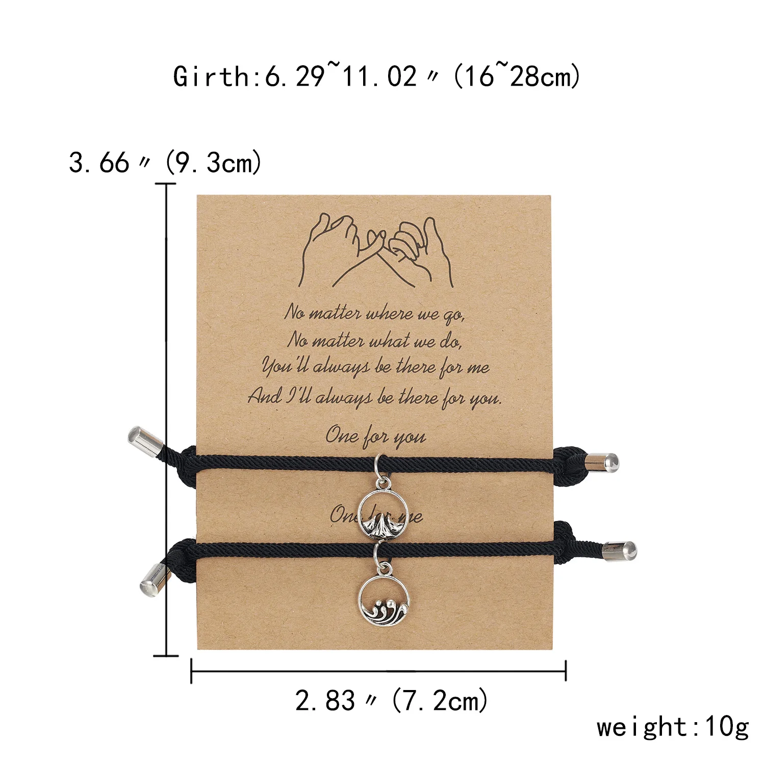 2 Pcs/set Creative Personality Couple Magnet Bracelets Charm Handmade Adjustable Rope Paired Friendship Jewelry For Best Friend
2 Pcs/set Creative Personality Couple Magnet Bracelets Charm Handmade Adjustable Rope Paired Friendship Jewelry For Best Friend