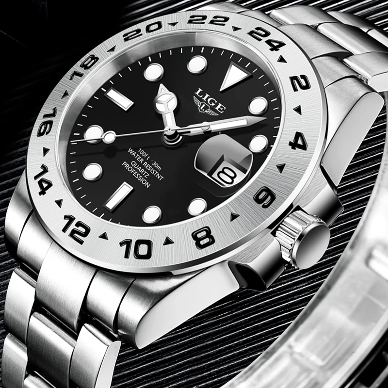 2021 Sport Wristwatch For Man LIGE Top Brand Stainless Steel Waterproof Clocks Men Watch Military Quartz WristWatch Montre Homme
2021 Sport Wristwatch For Man LIGE Top Brand Stainless Steel Waterproof Clocks Men Watch Military Quartz WristWatch Montre Homme
