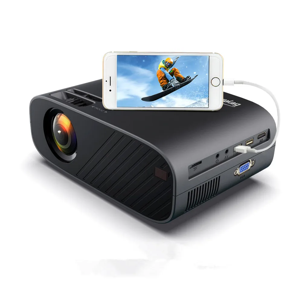 

Светодиодный видеопроектор Everycom M7W 720P, портативный опциональный Android Wifi синий зубной проектор, поддержка Full HD 1080P, домашний кинотеатр