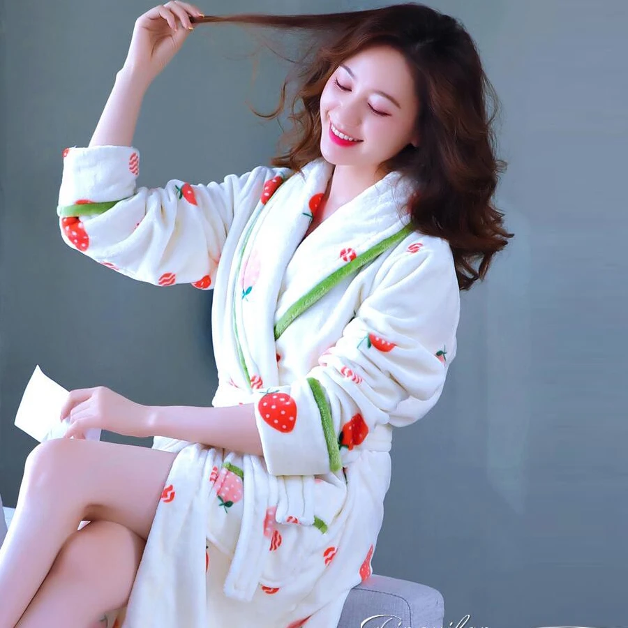 Women Bathrobes Winter Thicken Warm Coral Fleece Robes for Women Home Clothes Long Kimono Dressing Gown Bride Peignoir Femme
Women Bathrobes Winter Thicken Warm Coral Fleece Robes for Women Home Clothes Long Kimono Dressing Gown Bride Peignoir Femme