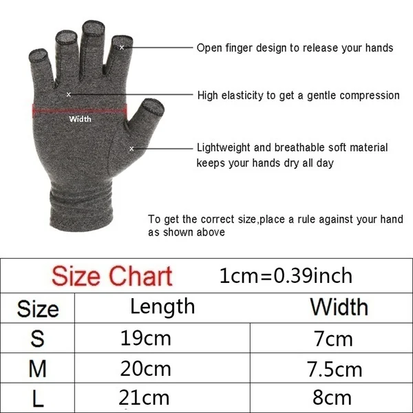 1 Pair Compression Arthritis Gloves Wrist Support Cotton Joint Pain Relief Hand Brace Women Men Therapy Wristband
1 Pair Compression Arthritis Gloves Wrist Support Cotton Joint Pain Relief Hand Brace Women Men Therapy Wristband