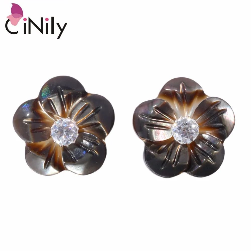 CiNily Created Shell Cubic Zirconia Solid 100% 925 Sterling Silver Wholesale Flower for Women Jewelry Stud Earrings 12mm SE033
CiNily Created Shell Cubic Zirconia Solid 100% 925 Sterling Silver Wholesale Flower for Women Jewelry Stud Earrings 12mm SE033