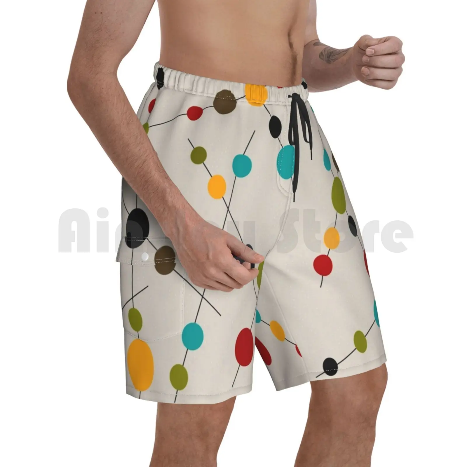 Sticks And Bubbles Beach Shorts Men Beach Pants Swim Trunks Atomic Era Atomic Age Mid Century Modern Abstract Atomic
Sticks And Bubbles Beach Shorts Men Beach Pants Swim Trunks Atomic Era Atomic Age Mid Century Modern Abstract Atomic