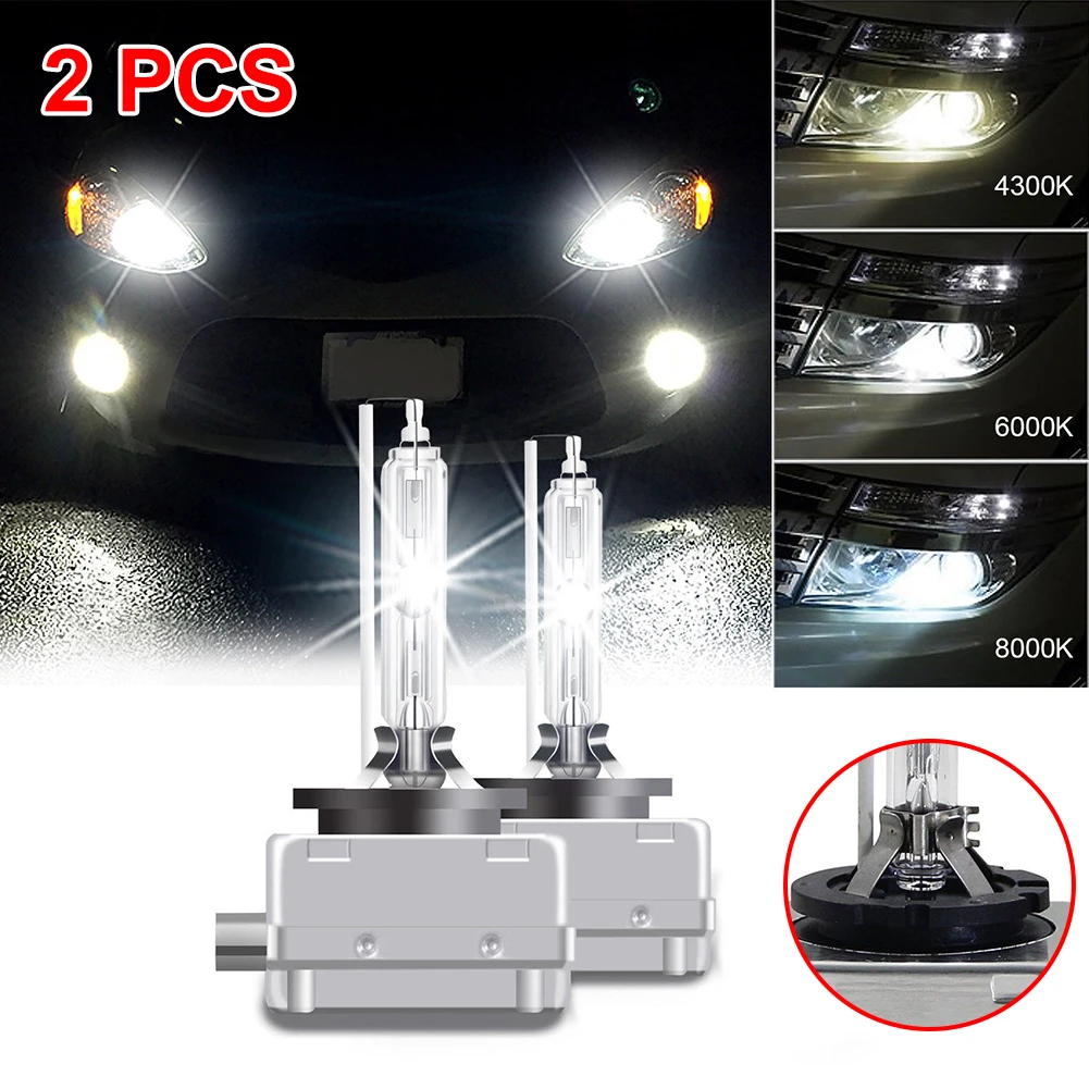 

DropShipping! 2PCS NEW D1S Car Headlight Bulb Kit 66140 66144 85410 85415 HID XENON Headlights Bulbs 4300K 6000K 8000K Set