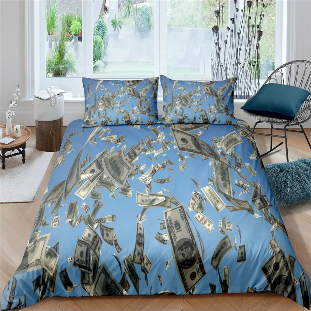 3D Digital Printed Bedding Set Dollar Motif Duvet Cover Comforter Cover 2/3 Pcs Money Pattern Bed Set Bedclothes
3D Digital Printed Bedding Set Dollar Motif Duvet Cover Comforter Cover 2/3 Pcs Money Pattern Bed Set Bedclothes